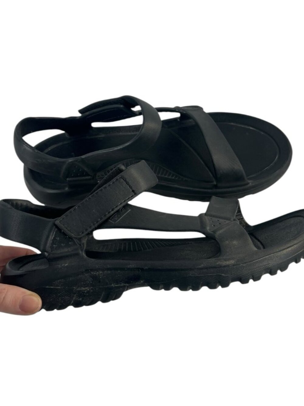 Teva Hurricane Drift Sport Sandals Black Mens Size 10 - Picture 3 of 6